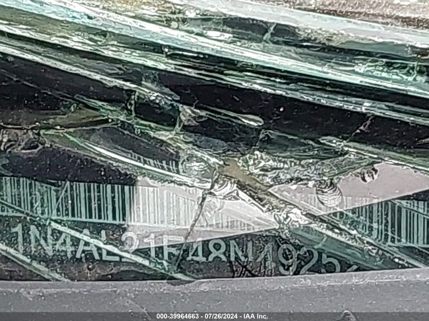 2008 Nissan Altima 2.5 S VIN: 1N4AL21E48N492523 Lot: 39964663