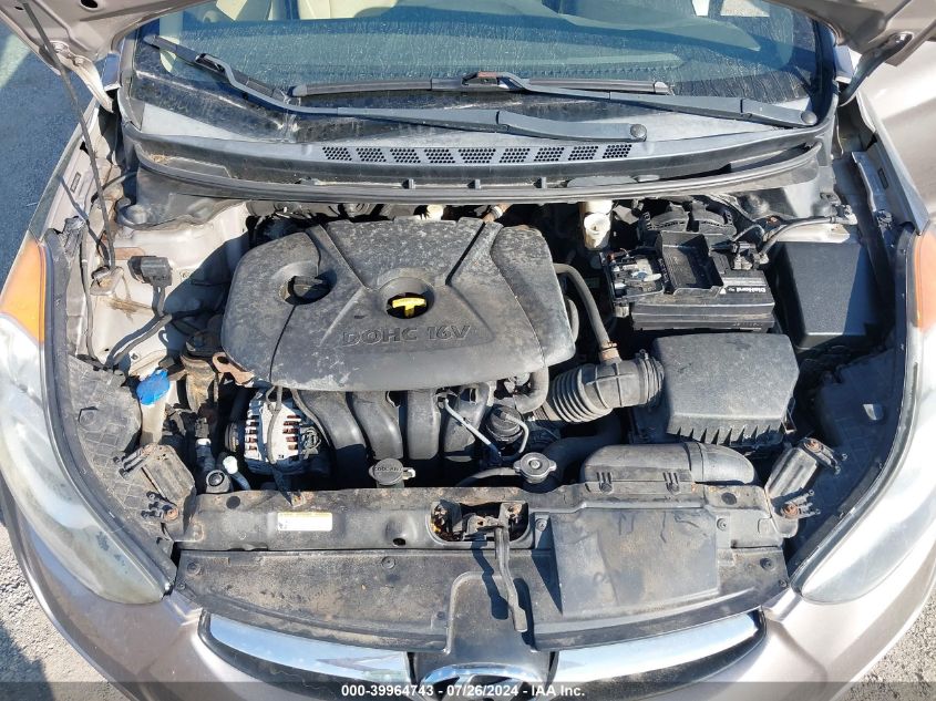 2012 Hyundai Elantra Gls Pzev VIN: 5NPDH4AE8CH142633 Lot: 39964743