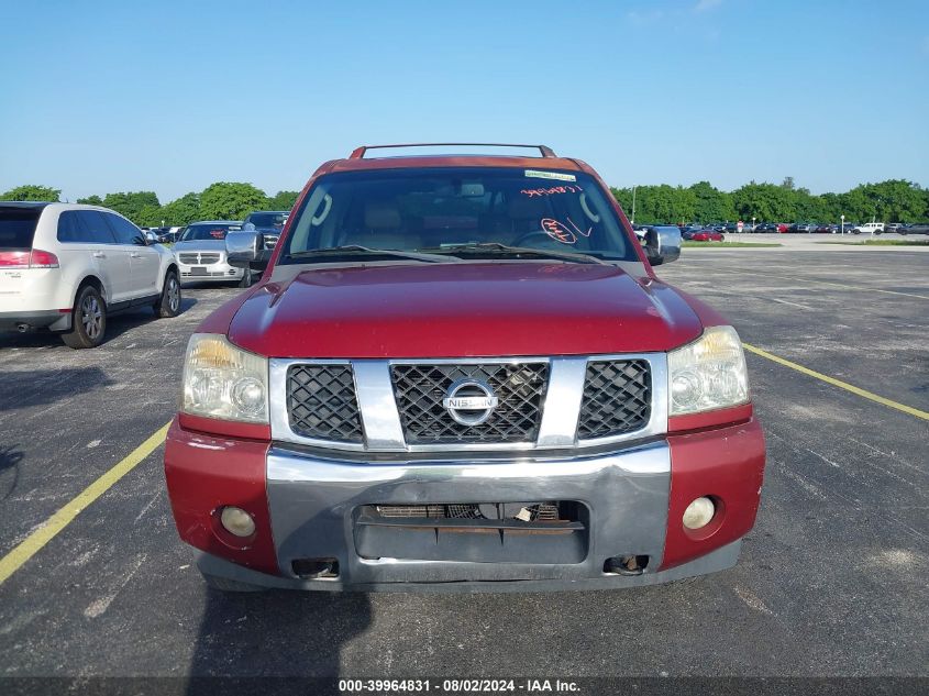 2006 Nissan Armada Le VIN: 5N1AA08B16N705615 Lot: 39964831