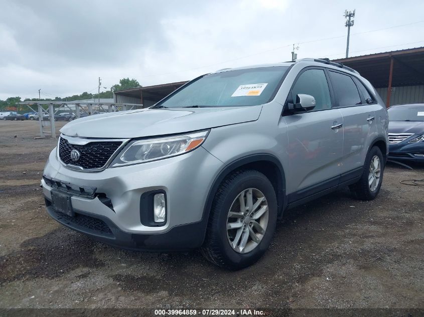 2014 Kia Sorento Lx VIN: 5XYKT3A69EG519828 Lot: 39964859