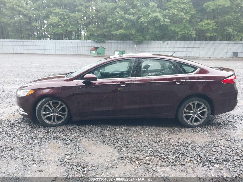 2017 Ford Fusion Se VIN: 3FA6P0T93HR256196 Lot: 39964862