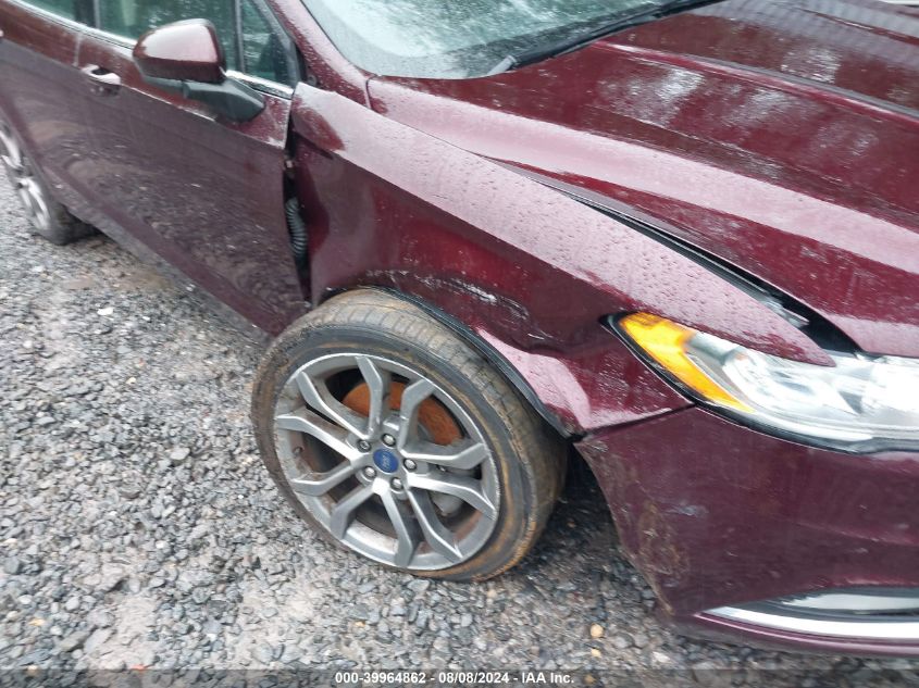 2017 Ford Fusion Se VIN: 3FA6P0T93HR256196 Lot: 39964862