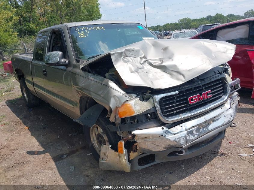 2001 GMC Sierra 1500 Sl/Sle VIN: 2GTEK19T611231431 Lot: 39964868