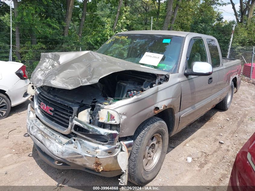 2001 GMC Sierra 1500 Sl/Sle VIN: 2GTEK19T611231431 Lot: 39964868