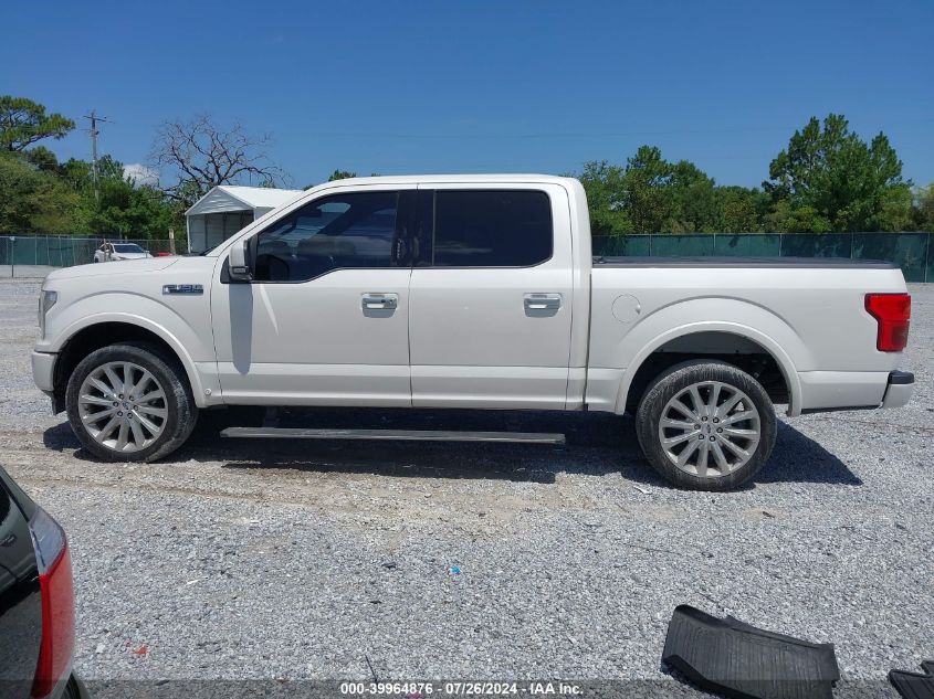 2018 Ford F-150 Limited VIN: 1FTEW1EG5JFA61942 Lot: 39964876