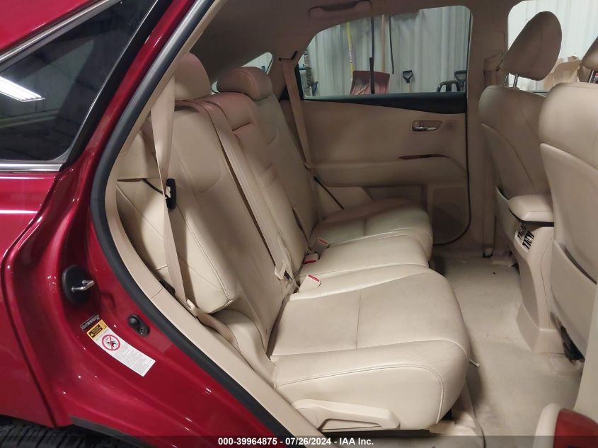 2010 Lexus Rx 350 VIN: 2T2BK1BA1AC075291 Lot: 39964875