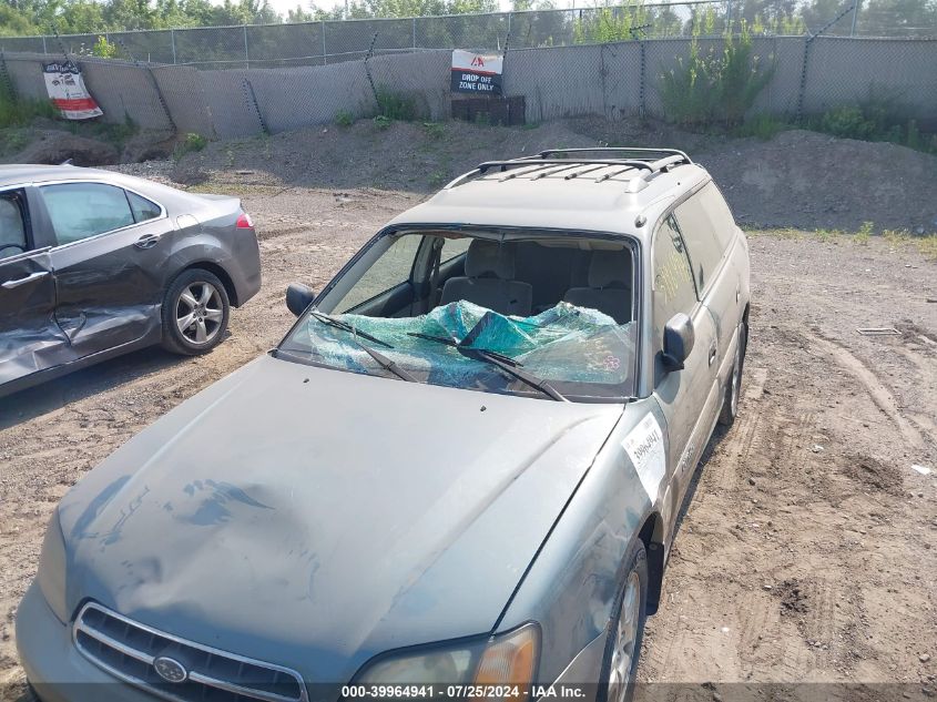 2001 Subaru Outback VIN: 4S3BH665X17614263 Lot: 39964941