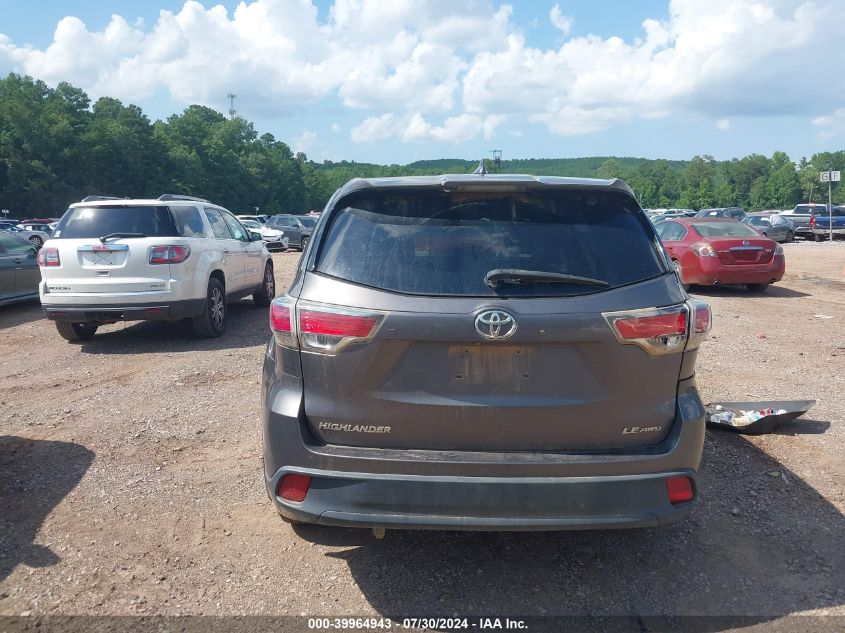 2014 TOYOTA HIGHLANDER LE PLUS V6 - 5TDBKRFH9ES065468