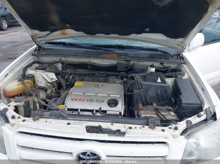 2006 Toyota Highlander Limited V6 VIN: JTEEP21A960142372 Lot: 39965000