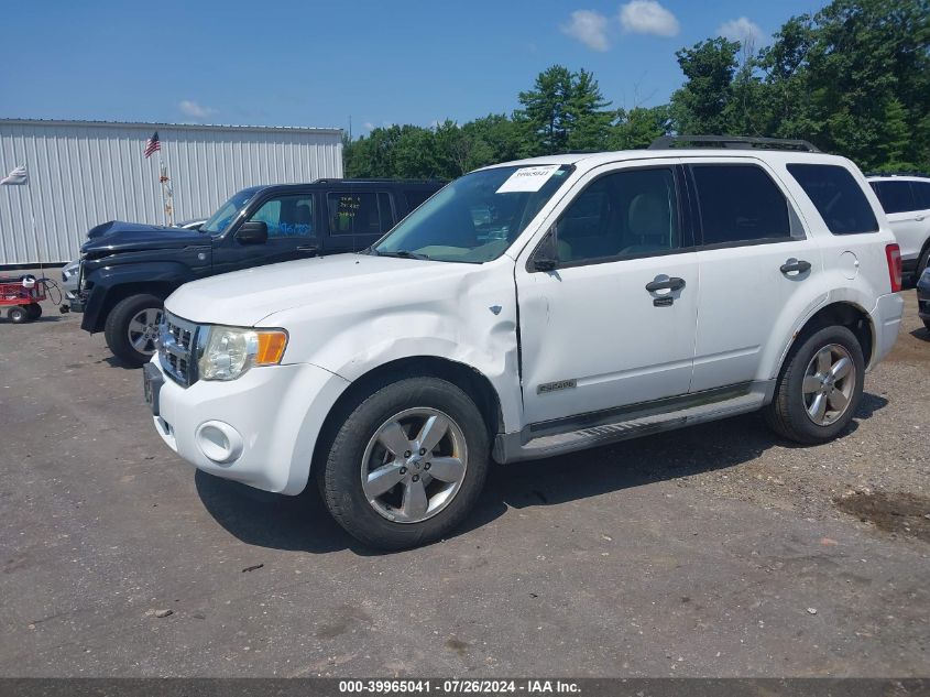 2008 Ford Escape Xlt VIN: 1FMCU93138KC82916 Lot: 39965041
