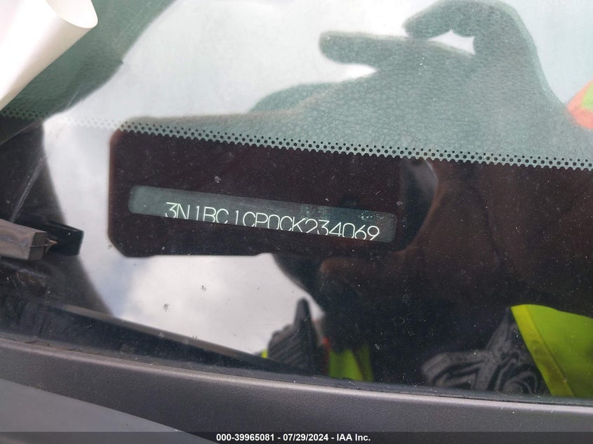 2012 Nissan Versa 1.8 S VIN: 3N1BC1CP0CK234069 Lot: 39965081