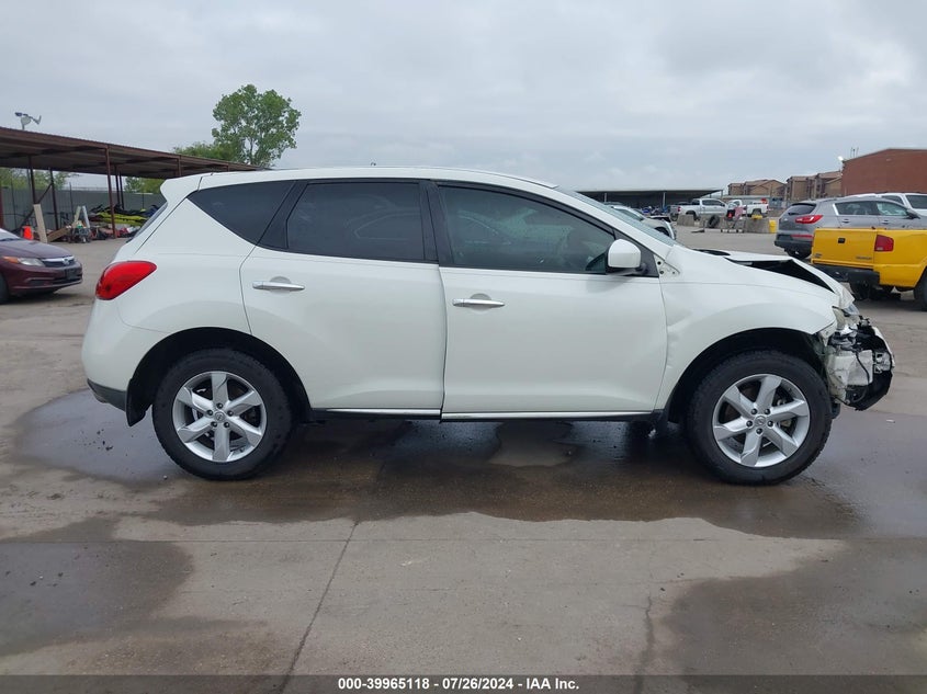 2010 Nissan Murano S VIN: JN8AZ1MU3AW018749 Lot: 39965118