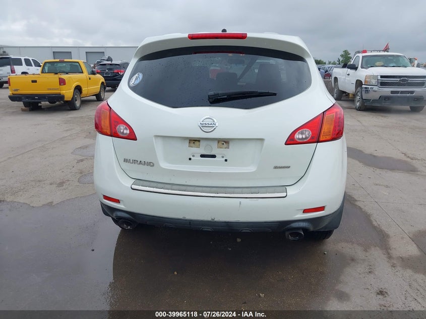 2010 Nissan Murano S VIN: JN8AZ1MU3AW018749 Lot: 39965118