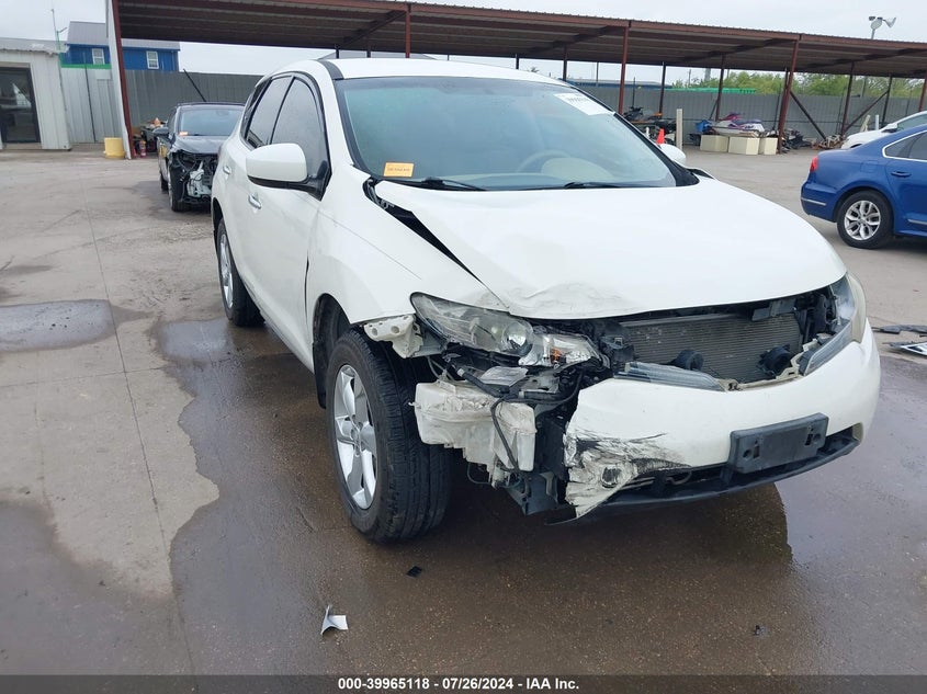 2010 Nissan Murano S VIN: JN8AZ1MU3AW018749 Lot: 39965118