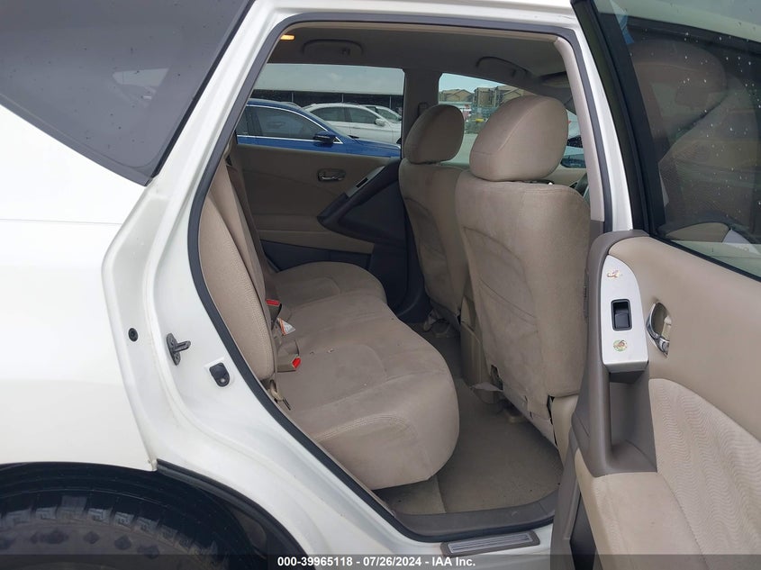 2010 Nissan Murano S VIN: JN8AZ1MU3AW018749 Lot: 39965118