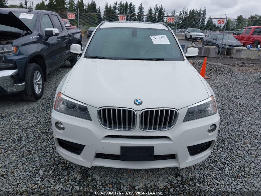 2012 BMW X3 xDrive35I VIN: 5UXWX7C51CL737926 Lot: 39965176