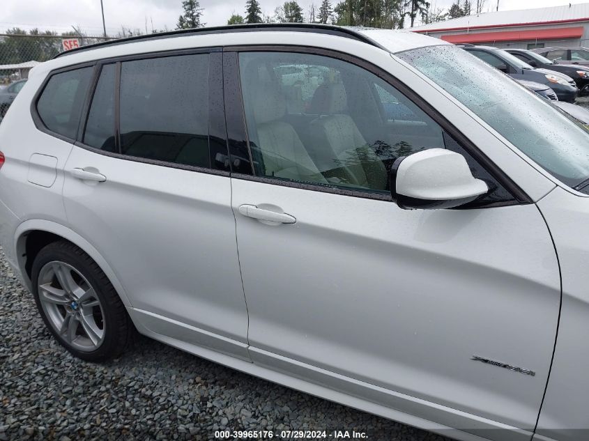 2012 BMW X3 xDrive35I VIN: 5UXWX7C51CL737926 Lot: 39965176