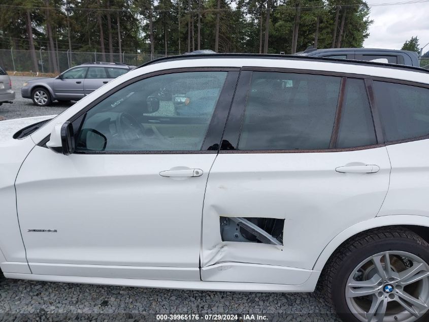 2012 BMW X3 xDrive35I VIN: 5UXWX7C51CL737926 Lot: 39965176