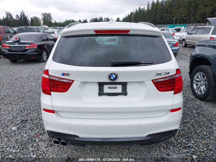 2012 BMW X3 xDrive35I VIN: 5UXWX7C51CL737926 Lot: 39965176