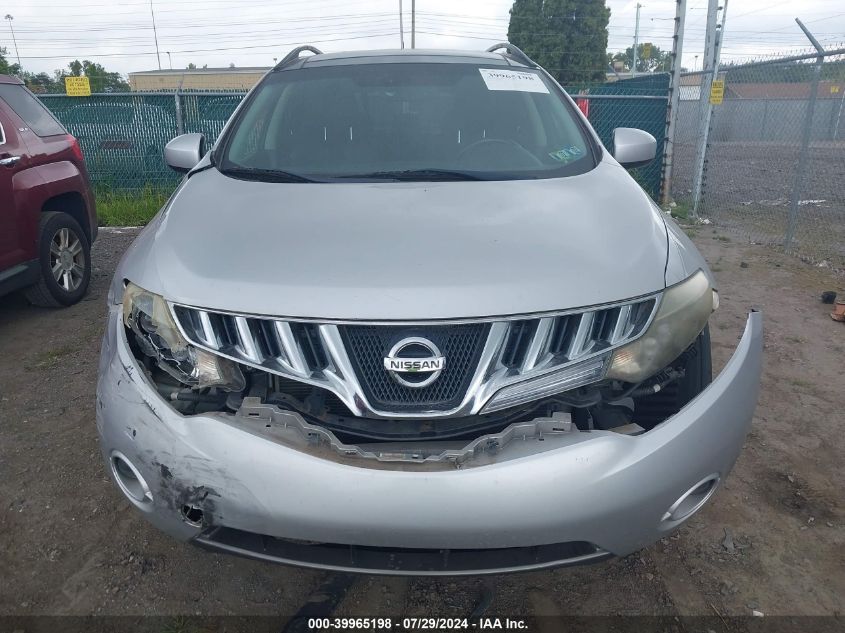 2009 Nissan Murano S/Sl/Le VIN: JN8AZ18W09W144493 Lot: 39965198