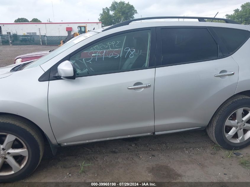 2009 Nissan Murano S/Sl/Le VIN: JN8AZ18W09W144493 Lot: 39965198