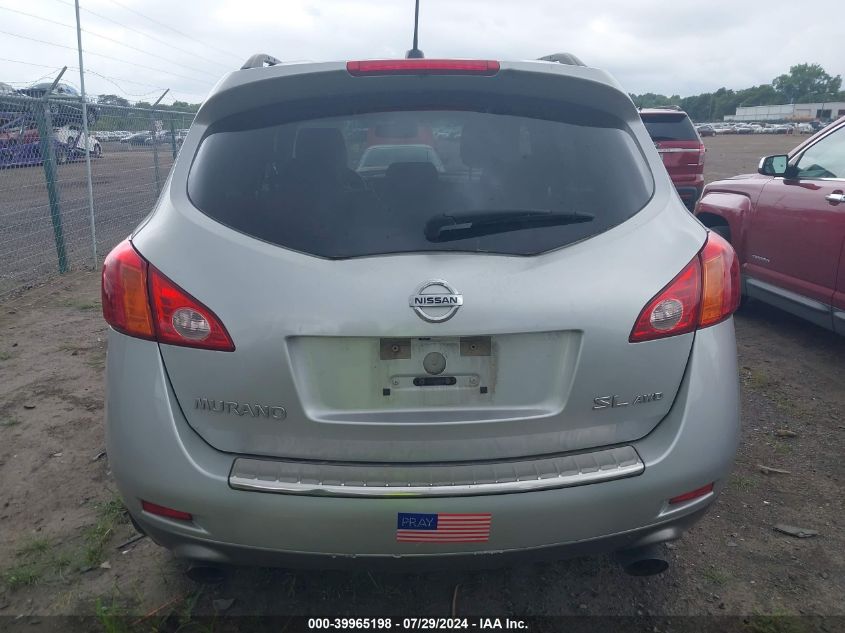 2009 Nissan Murano S/Sl/Le VIN: JN8AZ18W09W144493 Lot: 39965198
