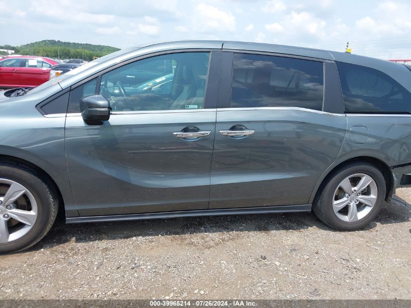 2018 Honda Odyssey Ex-L VIN: 5FNRL6H76JB107835 Lot: 39965214