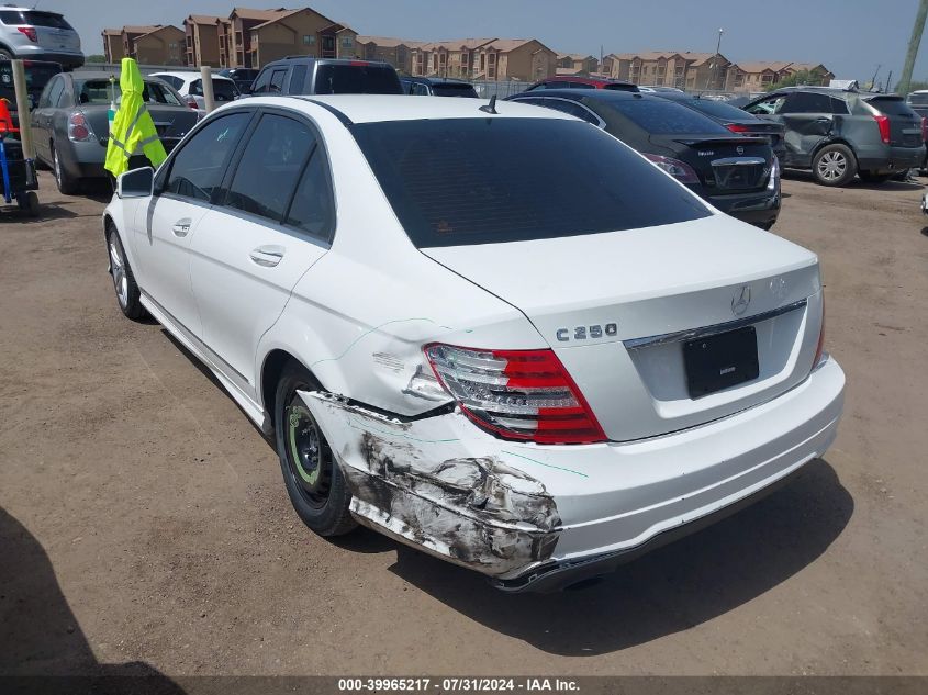 2014 Mercedes-Benz C 250 Luxury/Sport VIN: WDDGF4HB9EG254515 Lot: 39965217