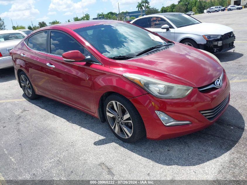 2014 Hyundai Elantra Se/Sport/Limited VIN: 5NPDH4AE6EH470572 Lot: 39965222