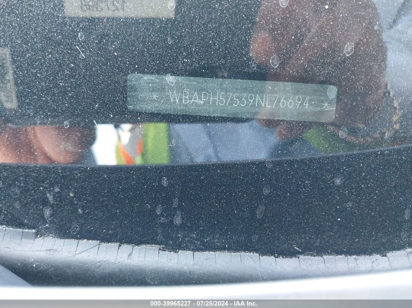 2009 BMW 328I VIN: WBAPH57539NL76694 Lot: 39965227