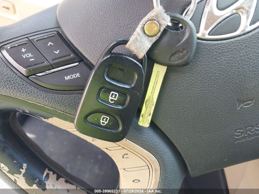 2013 Hyundai Sonata Gls VIN: 5NPEB4AC4DH539732 Lot: 39965231