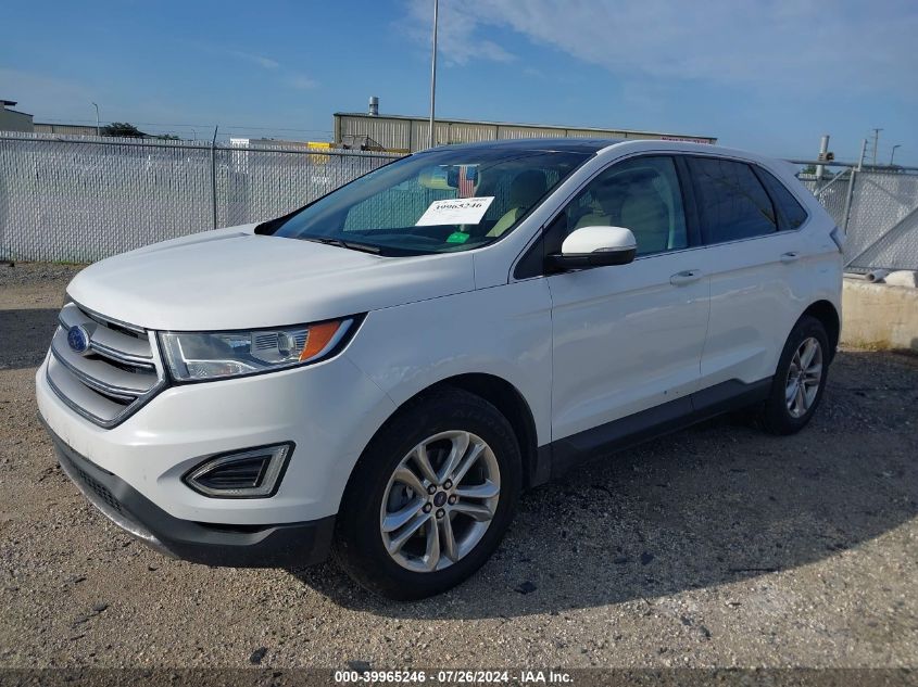 2016 Ford Edge Sel VIN: 2FMPK3J92GBC37942 Lot: 39965246