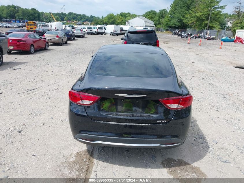 2015 Chrysler 200 Limited VIN: 1C3CCCAB1FN735382 Lot: 39965335