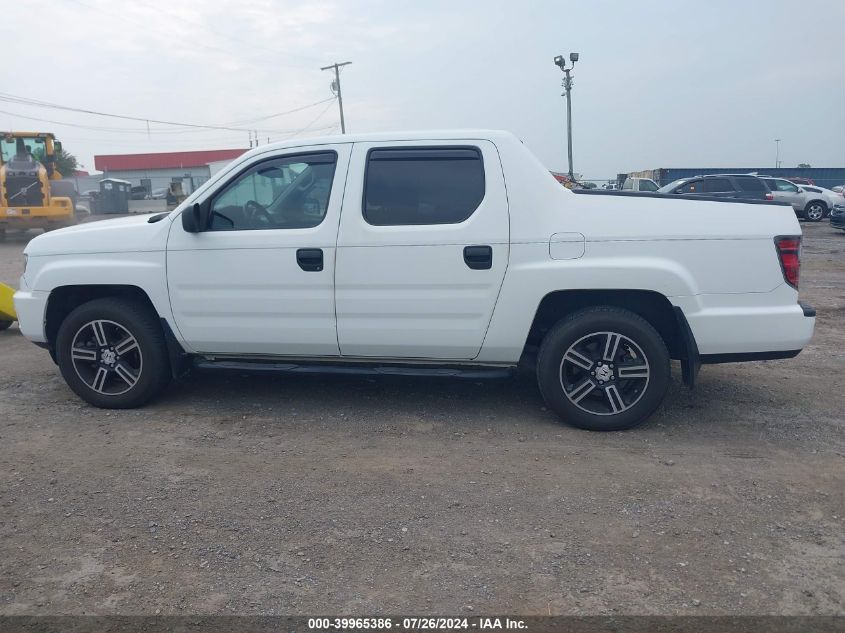 2013 Honda Ridgeline Sport VIN: 5FPYK1F71DB014270 Lot: 39965386