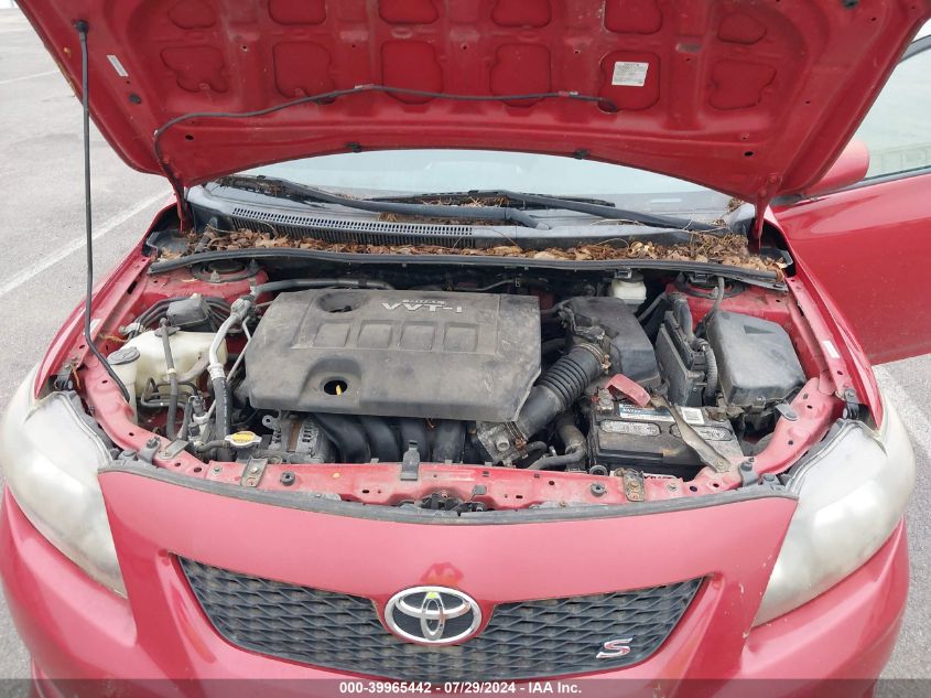 2010 Toyota Corolla S VIN: 1NXBU4EE4AZ169582 Lot: 39965442