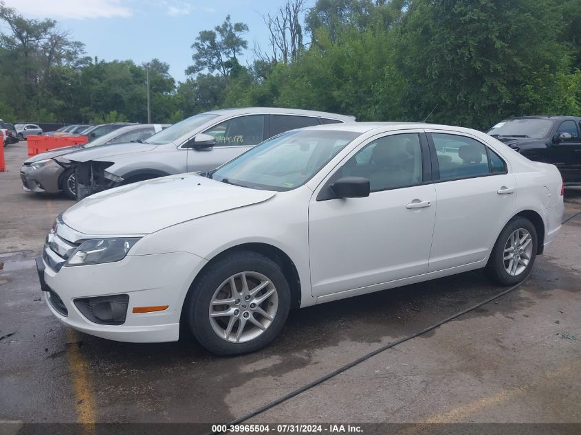 2012 Ford Fusion S VIN: 3FAHP0GA3CR143998 Lot: 39965504