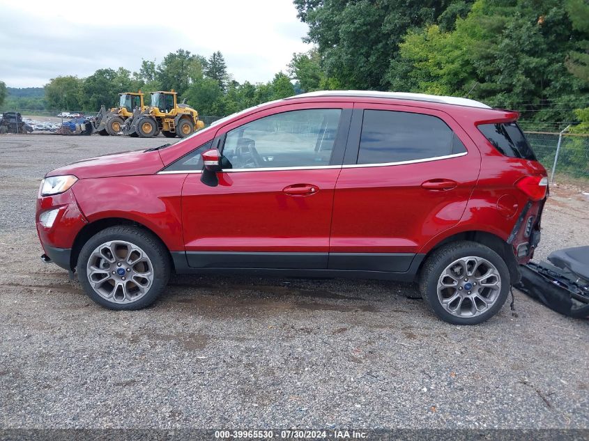 2019 Ford Ecosport Titanium VIN: MAJ6S3KL8KC294395 Lot: 39965530