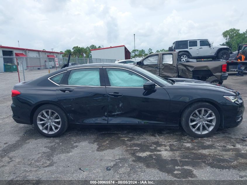 2021 Acura Tlx Standard VIN: 19UUB5F31MA004165 Lot: 39965574