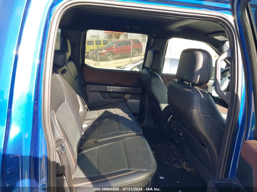 2022 Ford F-150 Lariat VIN: 1FTFW1E50NKE46499 Lot: 39965589