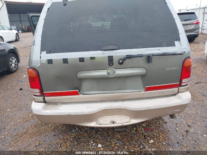 2000 Mercury Mountaineer VIN: 4M2ZU66E3YUJ46831 Lot: 39965603