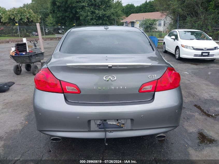 2013 Infiniti G37 Journey VIN: JN1CV6AP1DM710295 Lot: 39965619