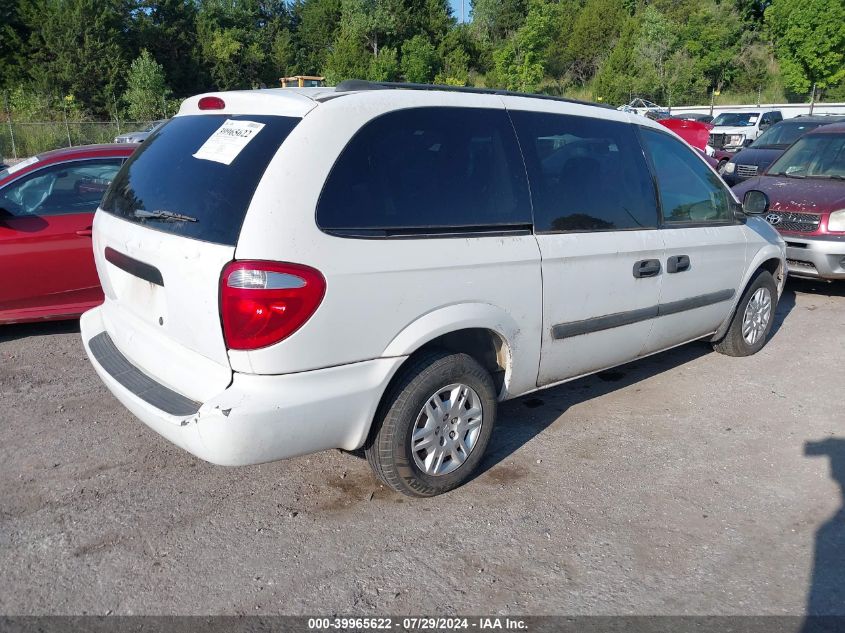 2005 Dodge Grand Caravan Se VIN: 1D4GP24R35B225686 Lot: 39965622