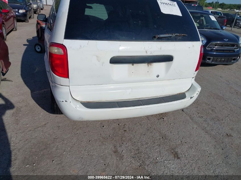 2005 Dodge Grand Caravan Se VIN: 1D4GP24R35B225686 Lot: 39965622