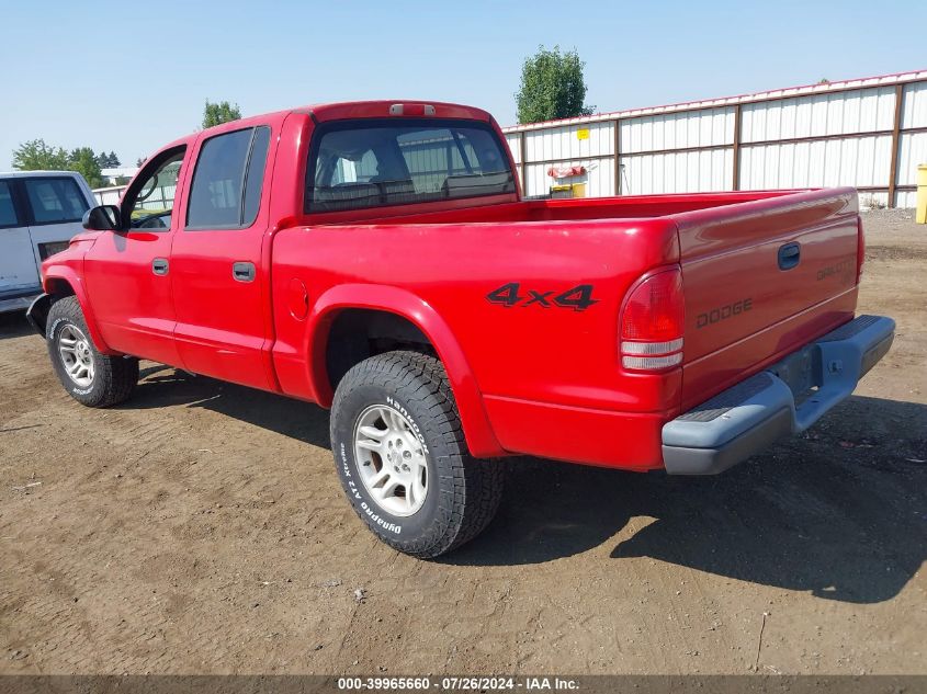 2002 Dodge Dakota Sport VIN: 1B7HG38N02S570569 Lot: 39965660