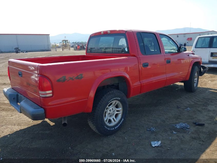 2002 Dodge Dakota Sport VIN: 1B7HG38N02S570569 Lot: 39965660