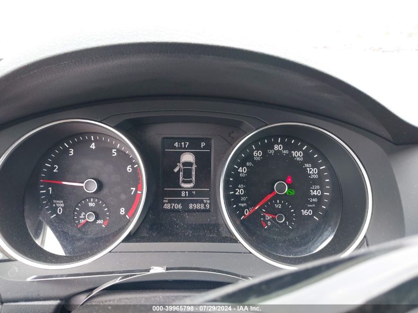 2017 Volkswagen Jetta 1.4T Se VIN: 3VWDB7AJXHM364170 Lot: 39965798