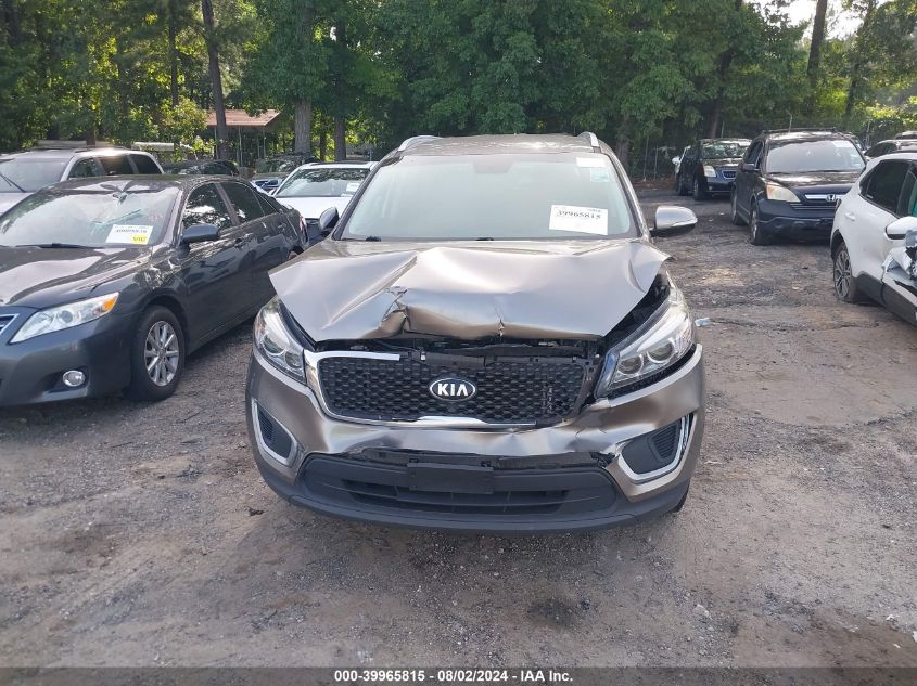 2018 Kia Sorento 2.4L Lx VIN: 5XYPGDA38JG351521 Lot: 39965815