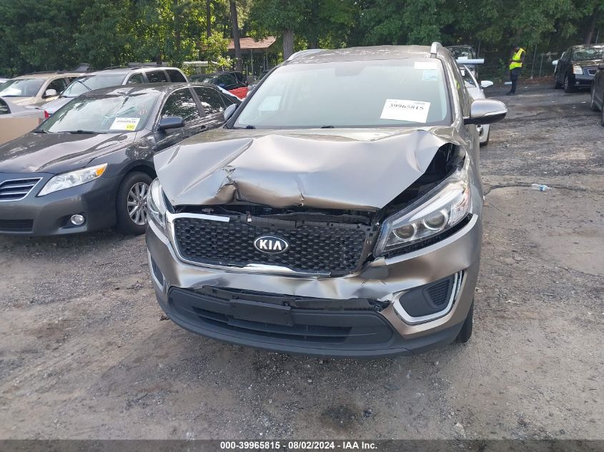 2018 Kia Sorento 2.4L Lx VIN: 5XYPGDA38JG351521 Lot: 39965815