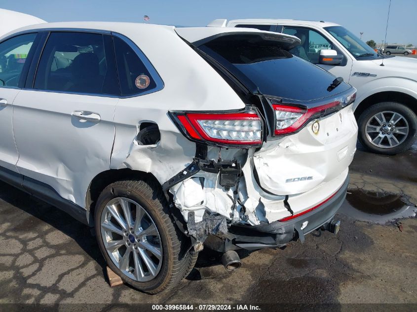2018 Ford Edge Titanium VIN: 2FMPK4K81JBC13036 Lot: 39965844