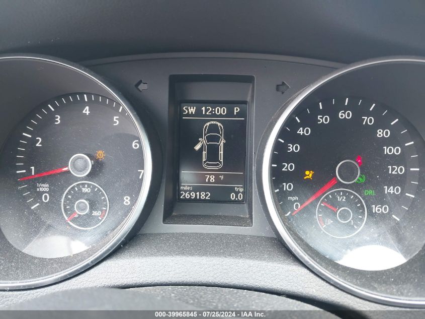 2012 Volkswagen Golf 2.5L 4-Door VIN: WVWDB7AJ1CW259397 Lot: 39965845